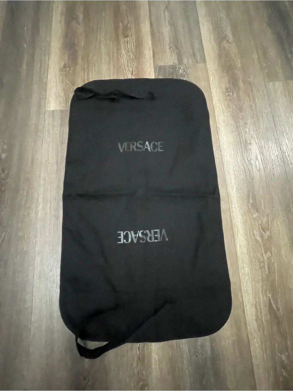 Versace Black Garment Bag Medusa Logo Travel Suit Cover Case 38.5x23